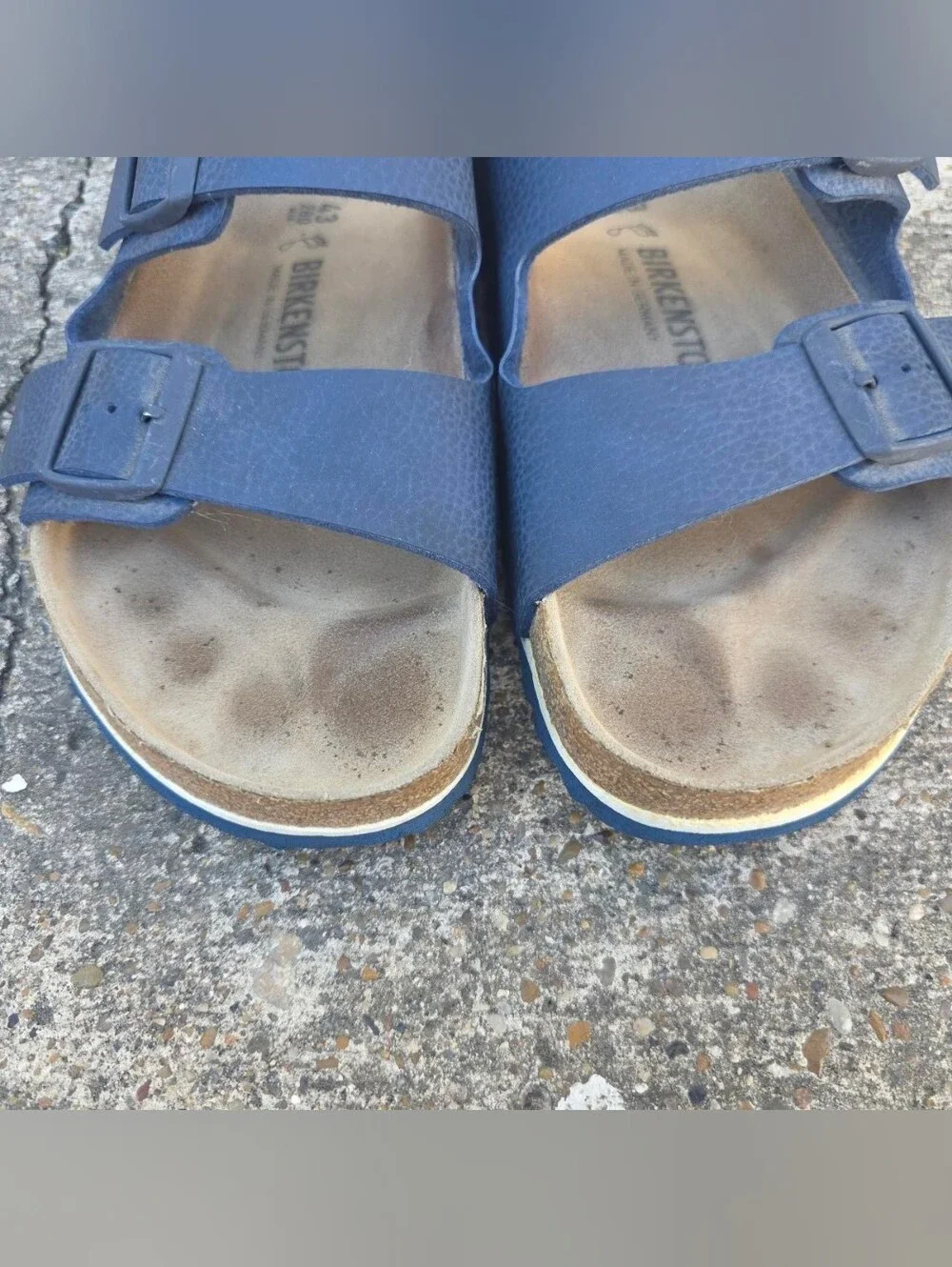 Birkenstock Arizona Sandals Size 43 Blue Two Strap Size: Size 43 ( Men's US 10